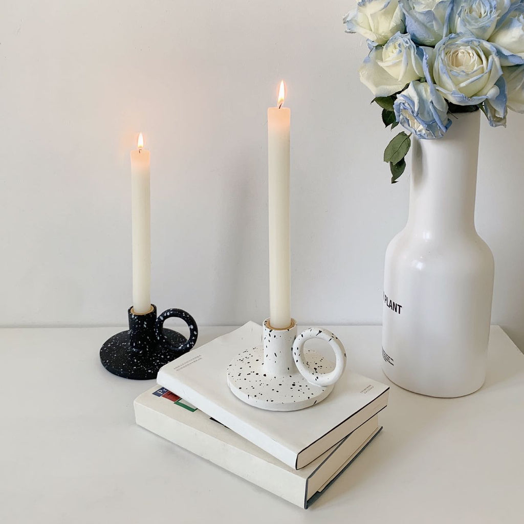 Splash - ink Candle Holders Set