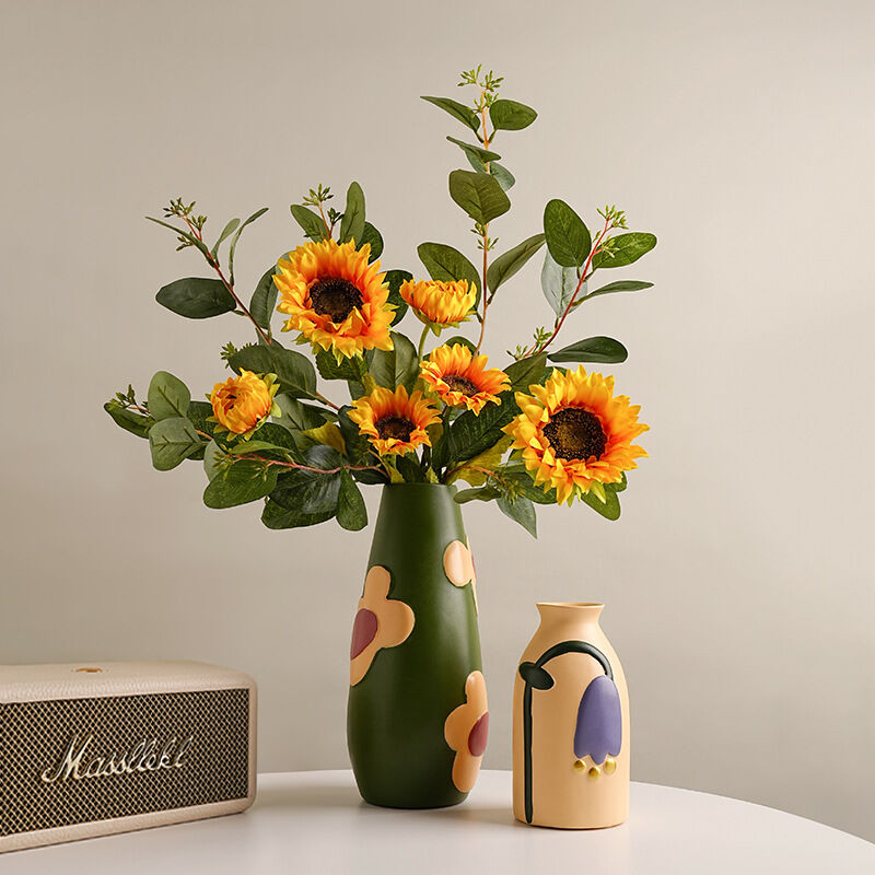 Floralesque - Hand Painted Ceramic Vase Set