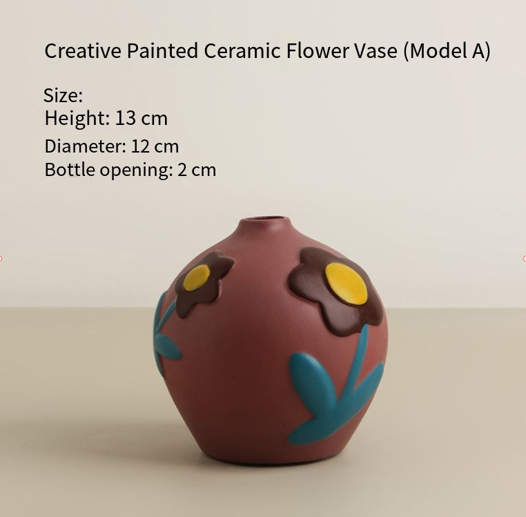 Floralesque - Hand Painted Ceramic Vase Set
