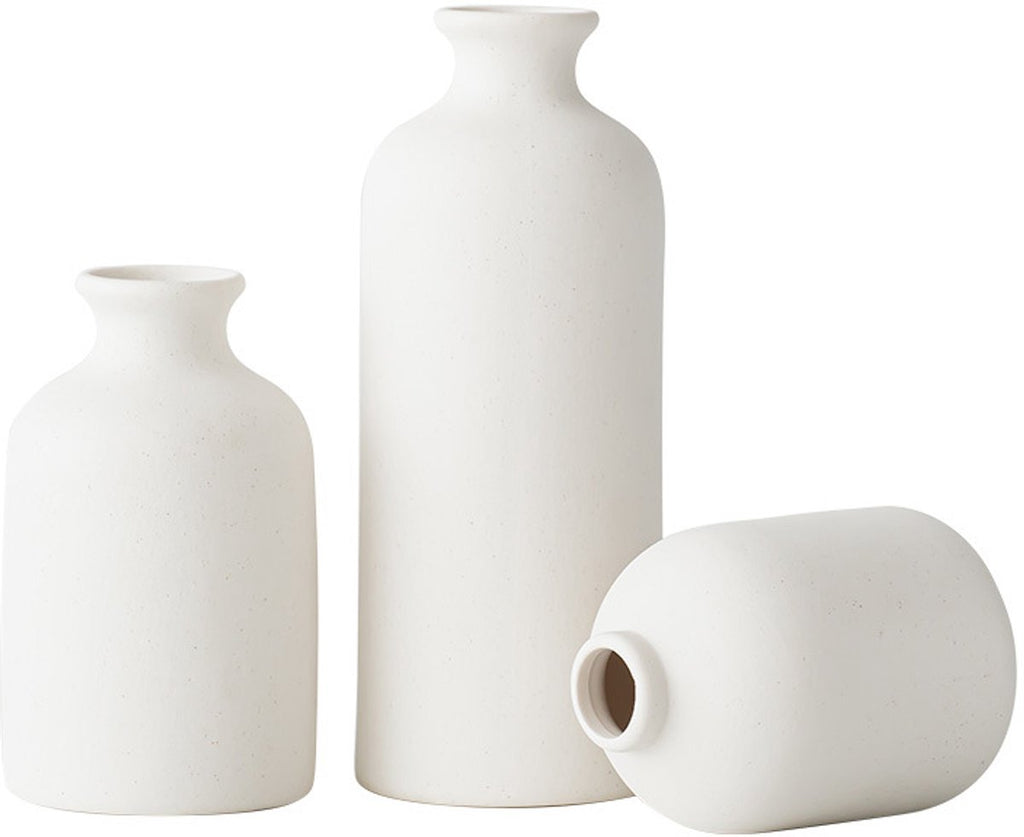 Ceramic vase set - White Frost