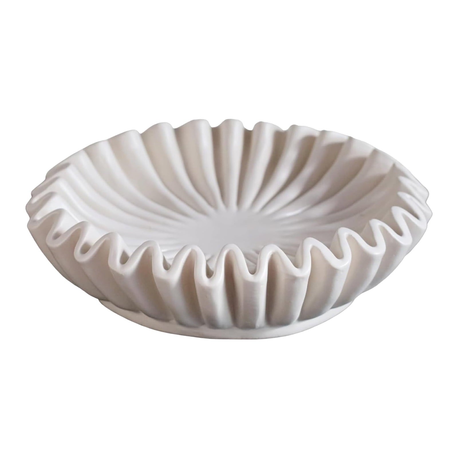 Resin Rosette - Decorative Bowl in Ivory