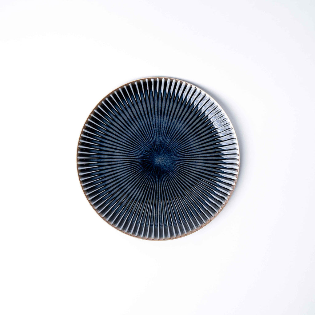 Side Plate 20.5cm Navy Sendan Glaze