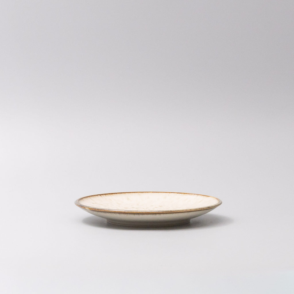 Tapas Plate 17cm Ivory Pearl Glaze