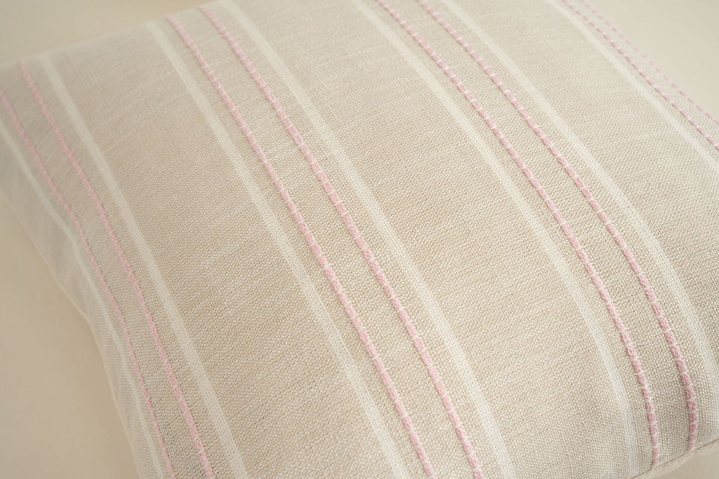 Textured Vertical Striped Pillowcases - Scandinavian Home Decor Accents