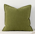 Olive green Nordic Herringbone Chenille Pillowcases