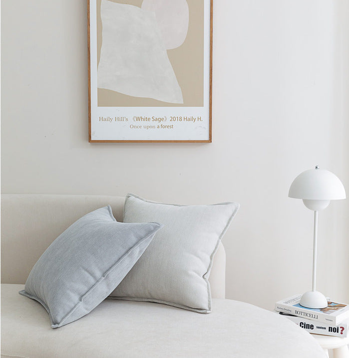 Coffee brown Nordic Herringbone Chenille Pillowcases