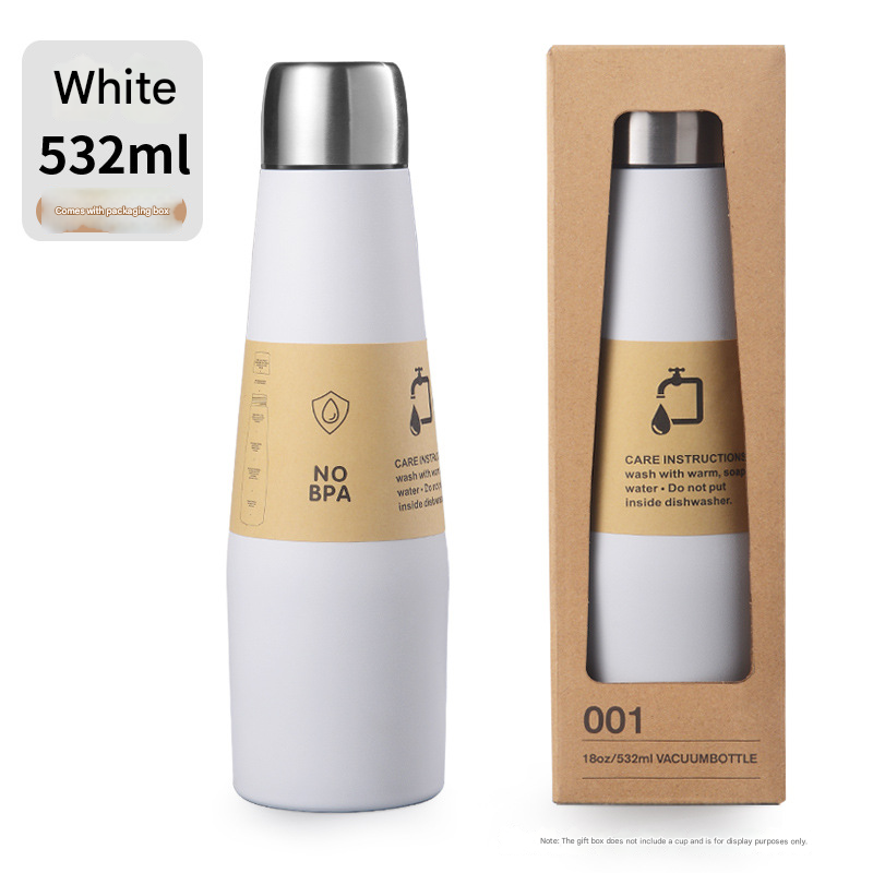 White Premium Stainless Steel Vacuum Insulated Bottle