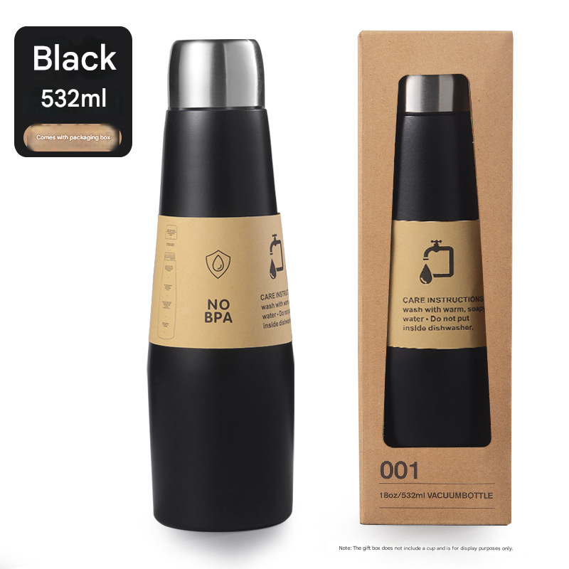 Black Premium Stainless Steel Vacuum Insulated Bottle