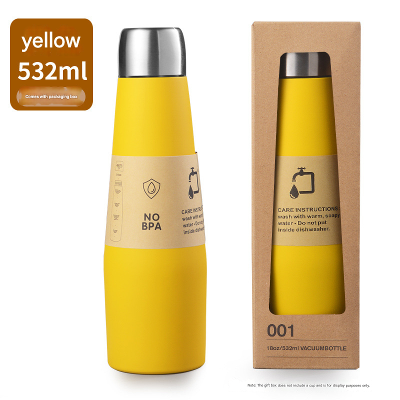 Yellow Premium Stainless Steel Vacuum Insulated Bottle