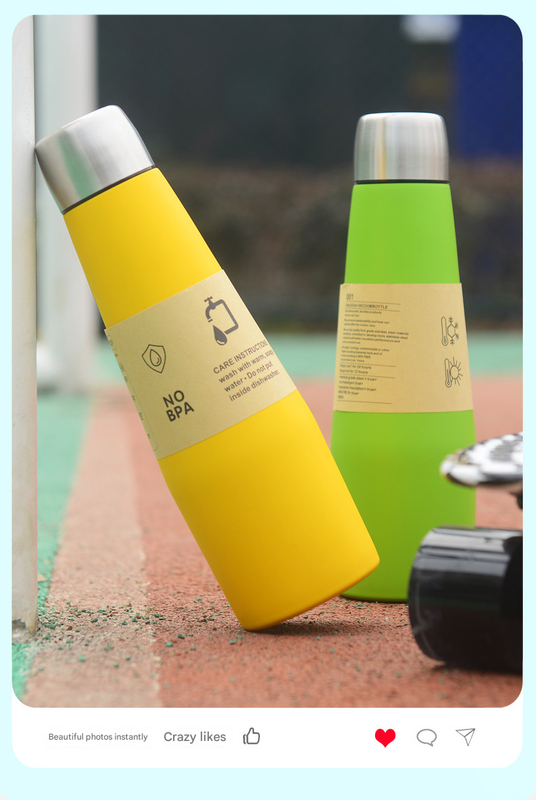 Yellow Premium Stainless Steel Vacuum Insulated Bottle