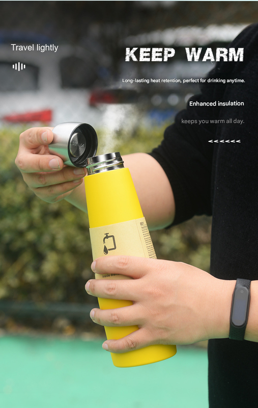 Yellow Premium Stainless Steel Vacuum Insulated Bottle