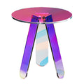 Prism Table- Iridescent acrylic