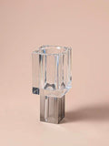 Crystal Block Vase, Contemporary Table Setting Centrepiece